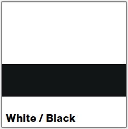 White/Black SATIN 1/32IN - Rowmark Satins